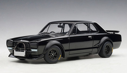 1/18 AUTOart 1972 Nissan Skyline GT-R GTR KPGC10 Racing (Black