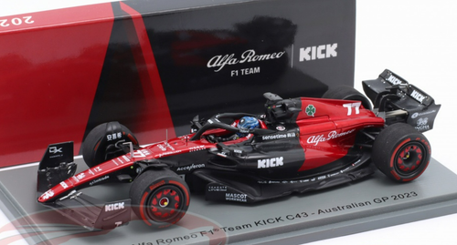 1/43 Spark 2023 Formula 1 Alfa Romeo F1 Team Stake C43 No.24 Alfa 