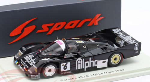 1/43 Spark 1989 Porsche 962C #6 24h LeMans Brun Motorsport 