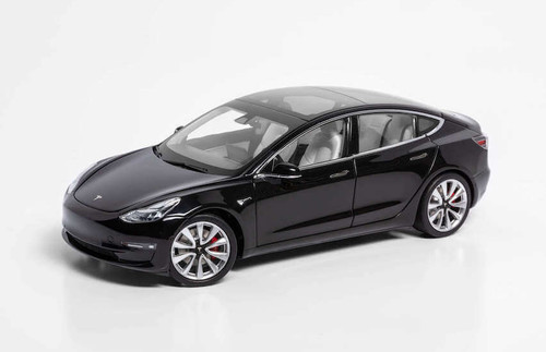 1 18 Official Dealer Edition Tesla Model 3 Black Diecast Car Model Livecarmodel Com