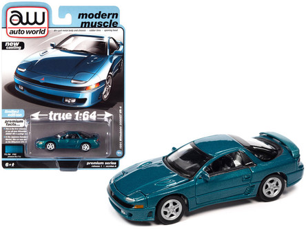 Auto World 1/64 1991 Mitsubishi 3000GT VR-4 Ultra Red - Modellino Pressofuso Limited Edition