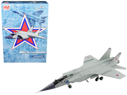 航空機・ヘリコプター Hobby Master 1/72 MiG-31 Foxhound Mikoyan MIG-31K Foxhound D Interceptor Aircraft with KH-47M2
