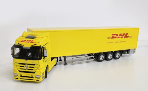 スカニア DHL 1/50 1/50 Mercedes-Benz DHL Delivery Truck Diecast Model - LIVECARMODEL.com