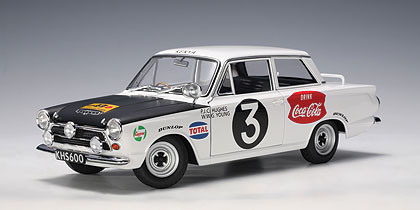 1/18 AUTOart 1964 LOTUS MK1 MKI RALLY HUGE / OUNG #3 (RALLY SAFARI