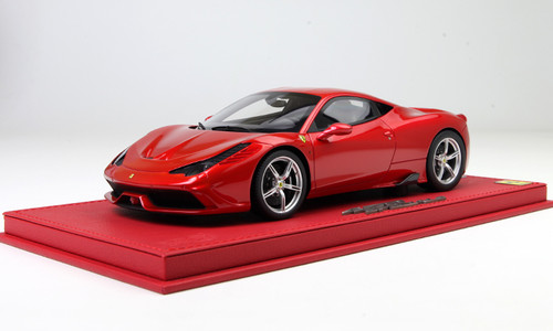 1 18 Bbr Ferrari 458 Speciale Hardtop Red Resin Car