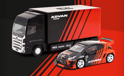 1/64 Tarmac Works Toyota Pandem Yaris ADVAN - LIVECARMODEL.com