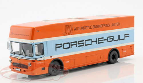 1/43 Schuco 1968 Mercedes-Benz O 317 Porsche Gulf Race Truck Car