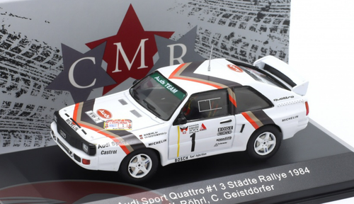 Audi Sport Quattro 1984 Röhrl/Geistdörfer - Trofeu/Spark 1/43 - Résine - Neuve