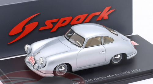 1/43 Spark 1952 Porsche 356A 1300 #285 Rallye Monte Carlo Fernand van de  Kaart, Jacques Swaters Car Model