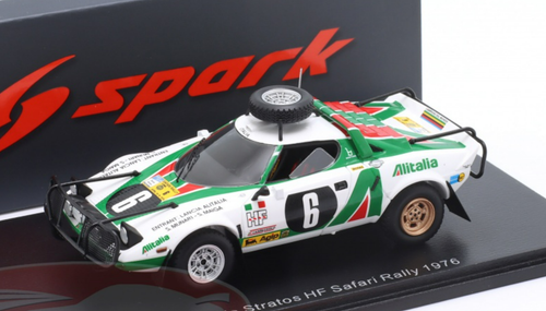1/43 Spark 1976 Lancia Stratos HF #6 Safari Rallye Lancia Alitalia