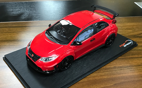 1/18 TSM Top Speed Honda Civic Type R TypeR (Red) Resin Car