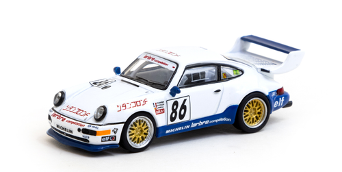 1/64 Tarmac Works 1994 Porsche 911 Turbo S LM GT Suzuka 1000km #86