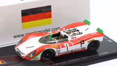 1/43 Spark 1969 Porsche 908/02 #1 Winner 1000km Nürburgring Porsche System Engineering Jo Siffert, Brian Redman Car Model