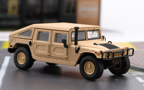 1/64 Master Hummer H1 (Dessert Yellow) Car Model - LIVECARMODEL.com