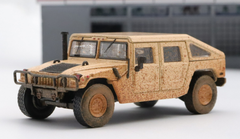 1/64 Master Hummer H1 (Dessert Yellow) Dirty Version Car Model