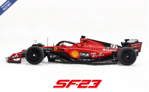 1/43 BBR 2023 Formula 1 Ferrari SF23 Bahrain GP #55 Carlos Sainz