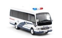 1/64 Toyota Coaster 3rd Generation Police Car Model