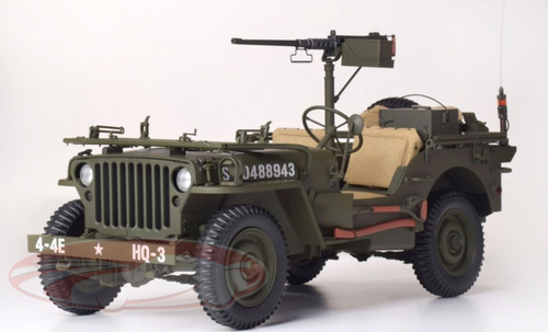 1/8 Ixo Jeep Willys US 4x4 Model Kit - LIVECARMODEL.com