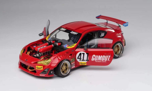 1/18 DCN 411Gumout GT4586 ミニカー トヨタ86 BRZ 1/18 Dealer Edition Toyota GT4586 V8-Swapped GT86 Diecast Car