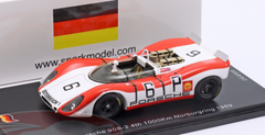 1/43 Spark 1969 Porsche 908/02 #6 1000km Nürburgring Salzburg Porsche Konstruktionen Österreich Rudi Lins, Richard Attwood Car Model