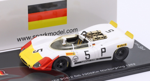 Spark 1/43 Porsche 908/02 K Porsche System Nurburgring´69 #3 3rd V.Elford -  K.Ahrens 限定300pcs.-