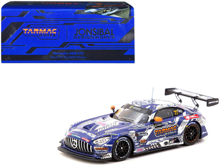 優勝車！ターマックワークス 1/43 メルセデス AMG GT3 マカオ2021 1/64 Tarmac Works 2022 Mercedes-AMG GT3 Macau GT Cup Winner