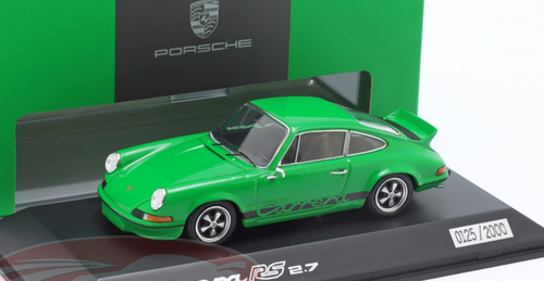 1/43 Dealer Edition Porsche 911 Carrera RS 2.7 (Green) Car Model