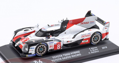 1/43 Altaya 2019 Toyota TS050 Hybrid #8 winner 24h LeMans Toyota Gazoo Racing Sébastien Buemi, Kazuki Nakajima, Fernando Alonso Car Model