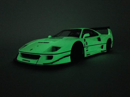 1/18 VIP Scale Models Ferrari F40 LBWK Noctilucence Green Resin Car Model  Limited 66 Pieces