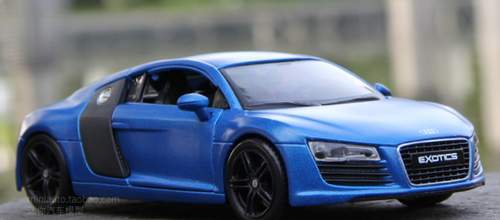 1/24 Audi R8 1nd Generation (2006-2015) Type 42 (Blue) Diecast Car ...