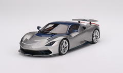 1/18 Topspeed Automobili Pininfarina Battista 2019 US Launch Edition Argento Liquido Gloss and Blu del Re Gloss