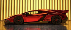 1/18 HH Model Lamborghini Supercar Veneno Series Gun Metallic Red 