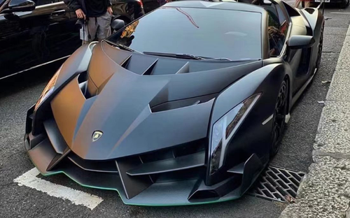 1/18 HH Model Lamborghini Supercar Veneno Series Gun Matte Black