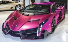 1/18 HH Model Lamborghini Supercar Veneno Series Gun Candy Pink