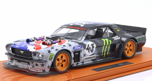 1/12 TopMarques 1965 Ford Mustang Hoonigan V2 #43 Ken Block Stars and  Stripes Resin Car Model