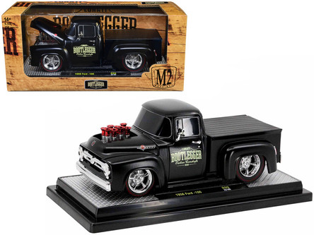 1956 Ford F-100 Pickup Truck Matt Black "Lunati Bootlegger" Limited