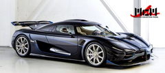 1/18 MCM Koenigsegg one 1 Carbon Blue with Blue Deco Resin Car Model