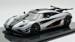 1/18 MCM Koenigsegg one 1 Silver Resin Car Model