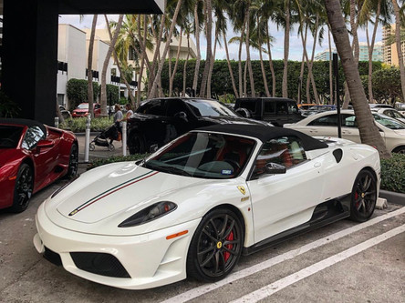 1/18 HH Model Ferrari 430 Scuderia 16M (Fuji White) with Red