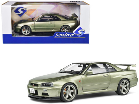 1/18 Solido 1999 Nissan Skyline GT-R (R34) RHD (Light Green