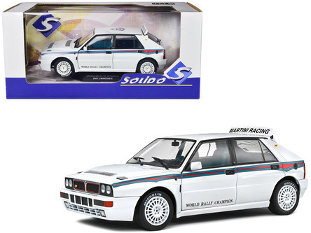 Lancia Delta HF Integrale 16v ミニカー Tomytec 1:64 Lancia Delta HF Integrale 16V in White – Model