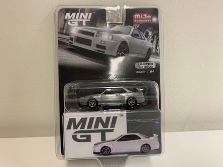 CHASE CAR 1/64 Mini GT Nissan Skyline GT-R (R34) V-Spec II N1