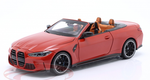 1/18 Minichamps 2021 BMW M4 Cabriolet (G83) (Red Metallic) Diecast