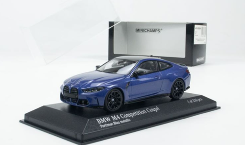 1/43 Minichamps 2021 BMW M4 Competition Coupe (G82) (Portimao Blue