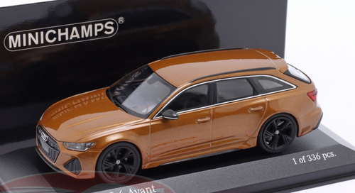 1/43 Minichamps 2019 Audi RS6 RS 6 Avant C8 (Brown Metallic) Car