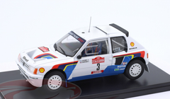 1/24 Altaya 1984 Peugeot 205 T16 #3 Winner Rally Sanremo Peugeot Talbot Sport Ari Vatanen, Terry Harryman Car Model