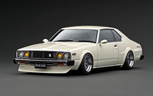 1/18 Ignition Model Nissan Skyline 2000 GT-ES (C210) White