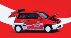 1/64 INNO Honda City Turbo II "Coca-Cola" Livery With Motocompo