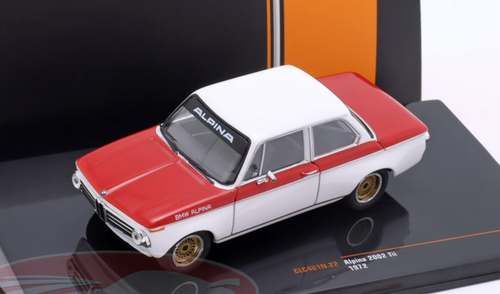 BMW2002 tiiアルピナ ミニカー1/43 1/43 Ixo 1972 BMW Alpina 2002 Tii (White & Red) Car Model