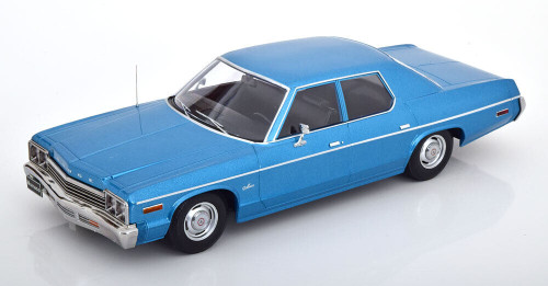 1974 Dodge Monaco 限定版ミニカー？ジャンク 1/18 KK-Scale 1974 Dodge Monaco (Blue Metallic) Car Model